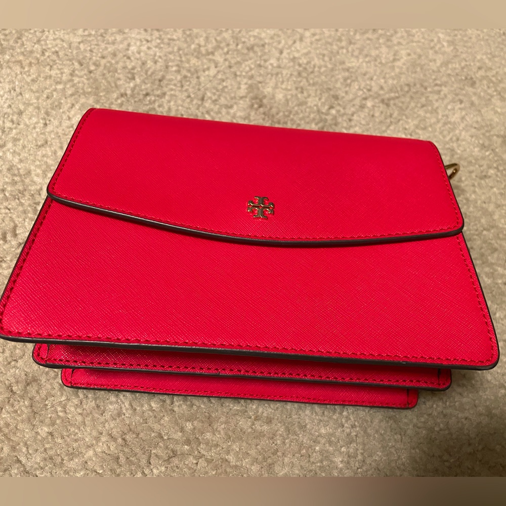 Tory Burch Robinson Shoulder Bag Red